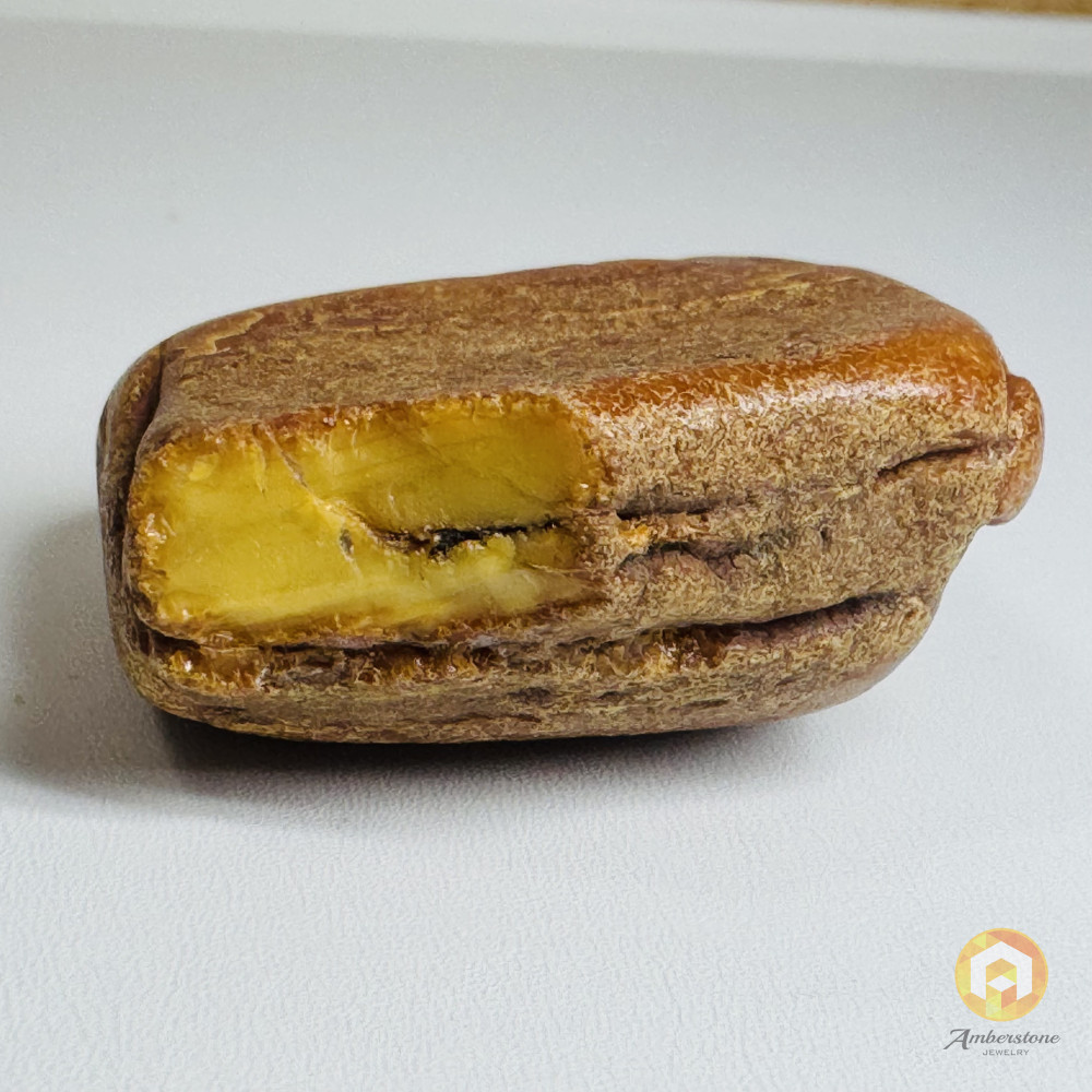 Raw Baltic Amber Stone, Natural Unpolished Irregular Amber Lump