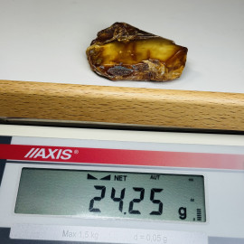 Raw Baltic Amber Stone, Natural Unpolished Irregular Amber Lump