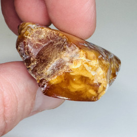 Raw Baltic Amber Stone, Natural Unpolished Irregular Amber Lump