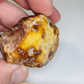 Raw Baltic Amber Stone, Natural Unpolished Irregular Amber Lump