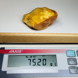 Raw Baltic Amber Stone, Natural Unpolished Irregular Amber Lump
