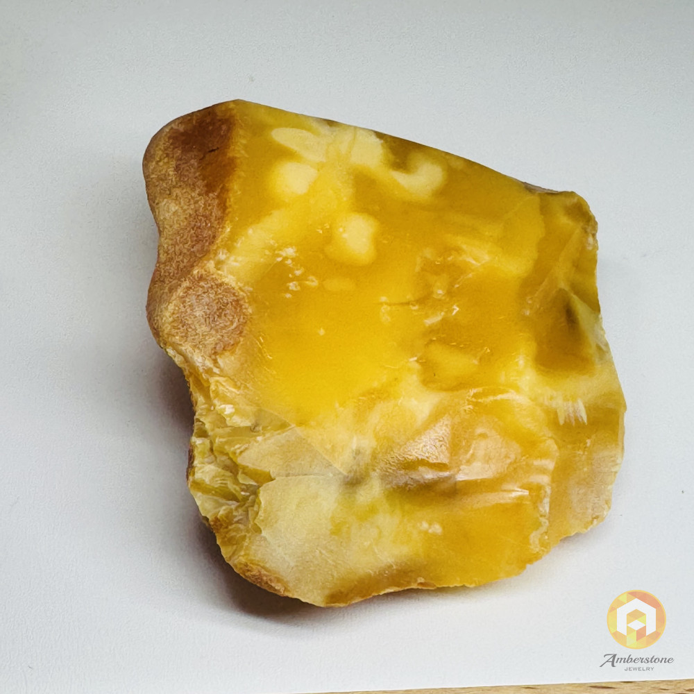 Raw Baltic Amber Stone, Natural Unpolished Irregular Amber Lump