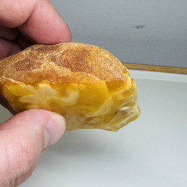 Raw Baltic Amber Stone, Natural Unpolished Irregular Amber Lump