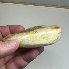 Raw White Baltic Amber Stone, Natural Irregular Amber Lump