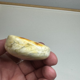 Raw White Baltic Amber Stone, Natural Irregular Amber Lump