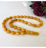 33 Amber Beads, Egg Yolk...