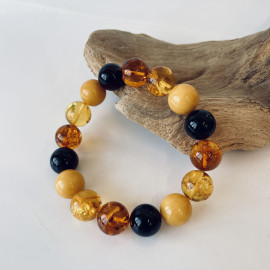 Premium Quality Genuine Baltic Orange Baltic Amber bracelet beads 18mm