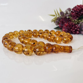 Natural Baltic Amber Islamic Prayer Beads, Amber Subha, amber collector