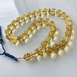 صلاة إسلامية عنبر النمر الطبيعي 45 خرزة، مسبحة عنبر البلطيق