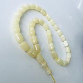 مسبحة مصنوعة من كهرمان البلطيق الطبيعي، خرزات للصلاة اليومية