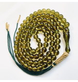 99 Beads Green Muslim Tasbih Beads, Islamic Dhikr, Meditation Rosary, Ideal Ramadan