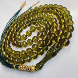 NEW 99 Beads Green Muslim Tasbih Beads, Islamic Dhikr, Meditation Rosary, Ideal Ramadan