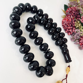 Natural Baltic Amber Misbaha, Cherry Amber Rosary