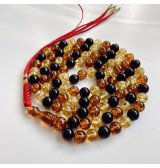 Baltic Amber Islamic Prayer. Multicolored Baltic Amber Misbaha Prayer