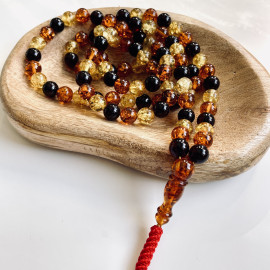 Multicolored Baltic Amber Rosary