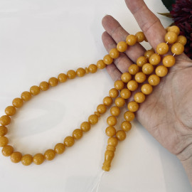 صلاة إسلامية عنبر النمر الطبيعي 45 خرزة، مسبحة عنبر البلطيق
