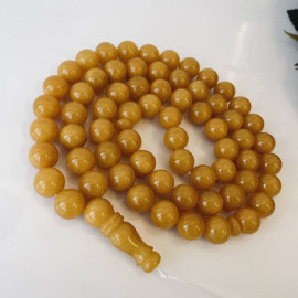 صلاة إسلامية عنبر النمر الطبيعي 45 خرزة، مسبحة عنبر البلطيق