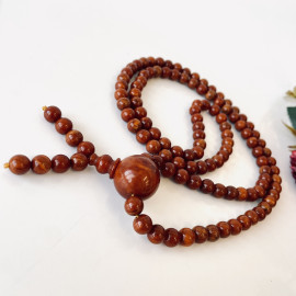 Yellow Natural Amber Mala Buddhist Prayer beads...