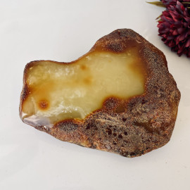 Raw Baltic Amber Stone, Natural Unpolished Irregular Amber Lump