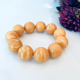 copy of Vintage Butterscotch Amber Bracelet, Egg Yolk Amber Bracelet,  Amber Beaded Bracelet
