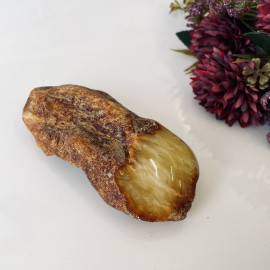 Raw Baltic Amber Stone, Natural Unpolished Irregular Amber Lump 125 grams