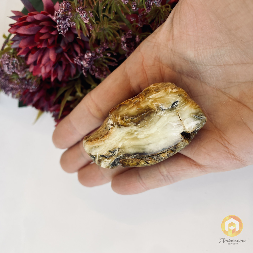 Raw Baltic Amber Stone, Natural Amber Lump