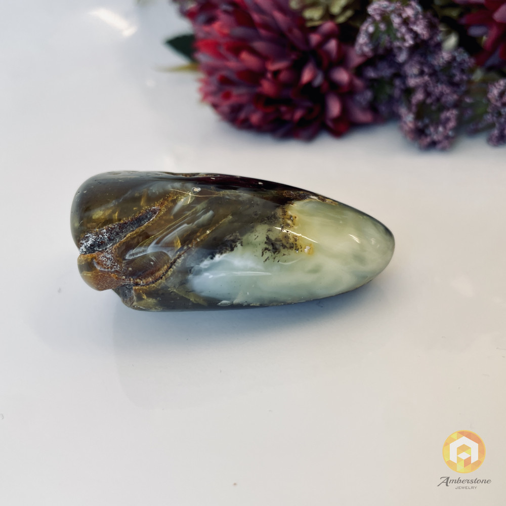 Raw Baltic Amber Stone, Natural Unpolished Irregular Amber Lump