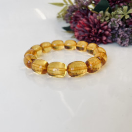 Genuine Baltic Yellow Baltic Amber bracelet beads 16mm