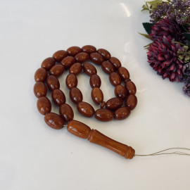 Old German Baltic Amber 33 Beads, Natural Baltic Amber Islamic Rosary, Misbaha