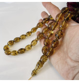 Green Baltic Amber Misbaha,...