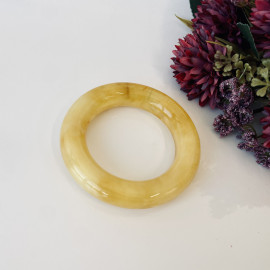 NEW Bangle Bracelet, Natural Solid Amber Cuff Bracelet, Yellow Baltic Amber