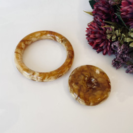 Bangle Bracelet, Natural Amber Cuff Bracelet, Orange and White Baltic Amber
