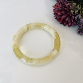 Bangle Bracelet, Amber Cuff Bracelet, Yellow and White Baltic Amber