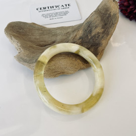 Bangle Bracelet, Amber Cuff Bracelet, Yellow and White Baltic Amber