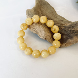 Bracelet made of Natural Baltic Amber, Beaded Amber Bracelet
