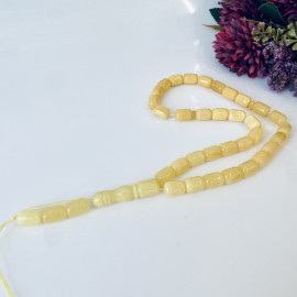 Amber Islamic Prayer, Small Barrel Beads...