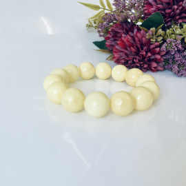 Genuine Baltic Yellow Baltic Amber bracelet beads 16mm