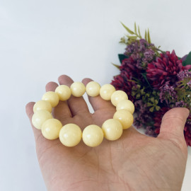 Genuine Baltic Yellow Baltic Amber bracelet beads 16mm
