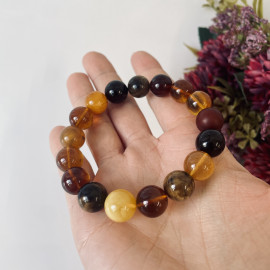 Premium Quality Genuine Baltic Orange Baltic Amber bracelet beads 18mm