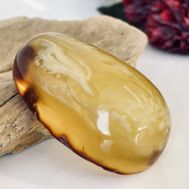 Natural Baltic Amber Stone, Polished Amber for Collection or Jewelry