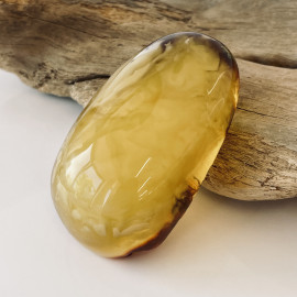 🎥 Natural Baltic Amber Stone, Polished Amber for Collection or Jewelry