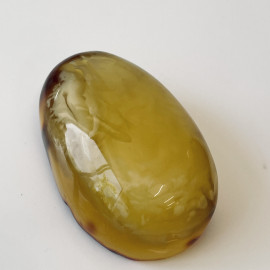🎥 Natural Baltic Amber Stone, Polished Amber for Collection or Jewelry