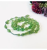 Green Islamic Prayer Beads, Green Amber Tasbeeh