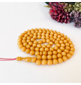 Yellow Baltic Amber Misbaha, 99 Round Beads Natural Amber Tasbih