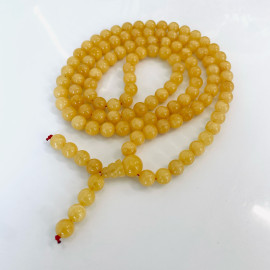 NEW Yellow Baltic Amber Mala, Natural Amber Mala