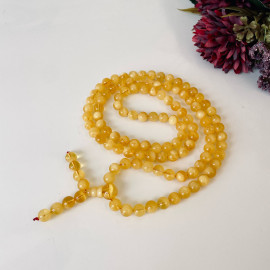 NEW Yellow Baltic Amber Mala, Natural Amber Mala