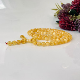 NEW Yellow Baltic Amber Mala, Natural Amber Mala