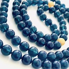 Yellow Natural Amber Mala Buddhist Prayer beads 5mm
