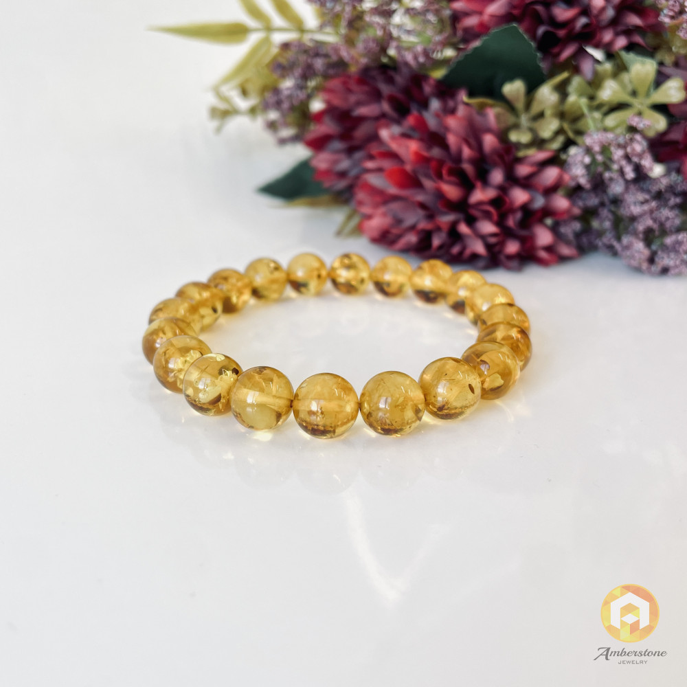 NEW Yellow Cognac Baltic Amber Bracelet