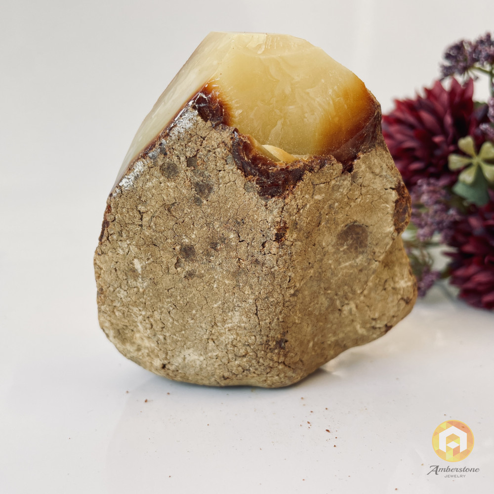 Raw Baltic Amber Stone, Natural Raw Solid Amber Poland Stone